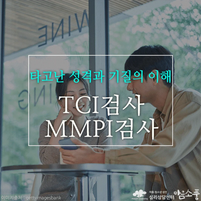 TCI검사, MMPI검사 - 타고난 성격과 기질의 이해