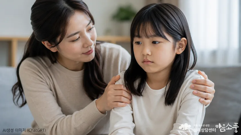 부모의 반응은 아이의 불안에 큰 영향을 줄 수 있습니다