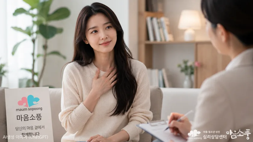 마음소풍과 함께, 관계 속 상처와 불안을 조금씩 이해해갈 수 있습니다
