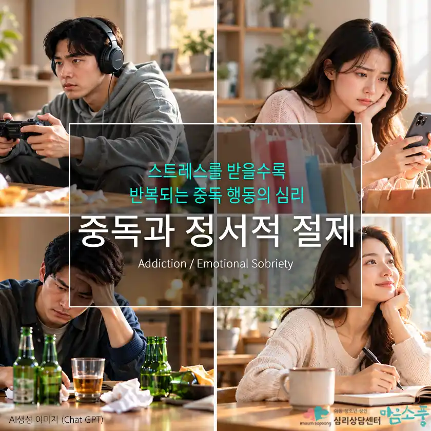 중독과 정서적 절제, 감정 조절이 중독 회복에 중요한 이유 | 심리상담센터 마음소풍